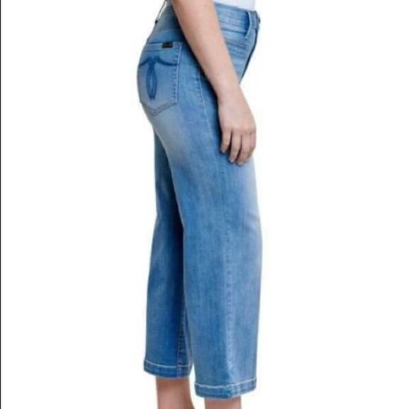 Seven7 Women's Divine Pull-on Wide Leg High Rise Jeans Pant Strata NWT - Picture 2 of 5